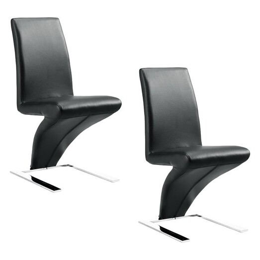 Picture of Z Dining Chair (Set of 2) in Black by Rothbury Home