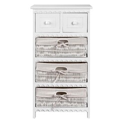 Picture of Zabuli Chest of 5 Drawers Wood White Resort Living