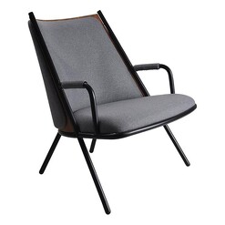Picture of Zafra Armchair Fabric Black/Grey MARMO