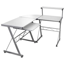 Picture of Zaur Desk, White Metal Resort Living