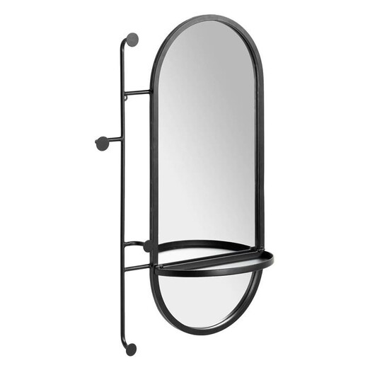 Picture of Zelda Wall Mirror Metal Black Vida & Co.