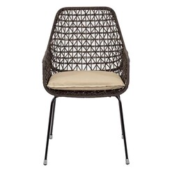Picture of Zena Outdoor Dining Chair Metal Brown Channel Enterprises