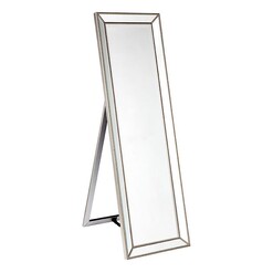 Picture of Zeta Cheval Floor Mirror, Antique Silver Metal CAFE Lighting & Living