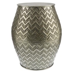 Picture of Zig Zag Dot Stool in Silver by Casa Uno