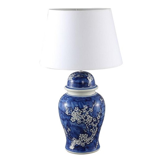 Picture of Zion Table Lamp Ceramic Blue/White CAFE Lighting & Living