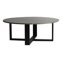 Picture of Zoe Round Marble Coffee Table Grey Satara
