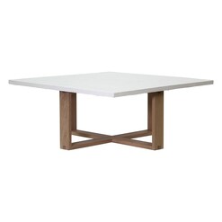 Picture of Zoe Square Coffee Table in White by Satara