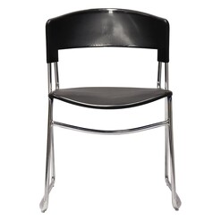 Picture of Zola Stacking Chair Plastic Black Rapidline
