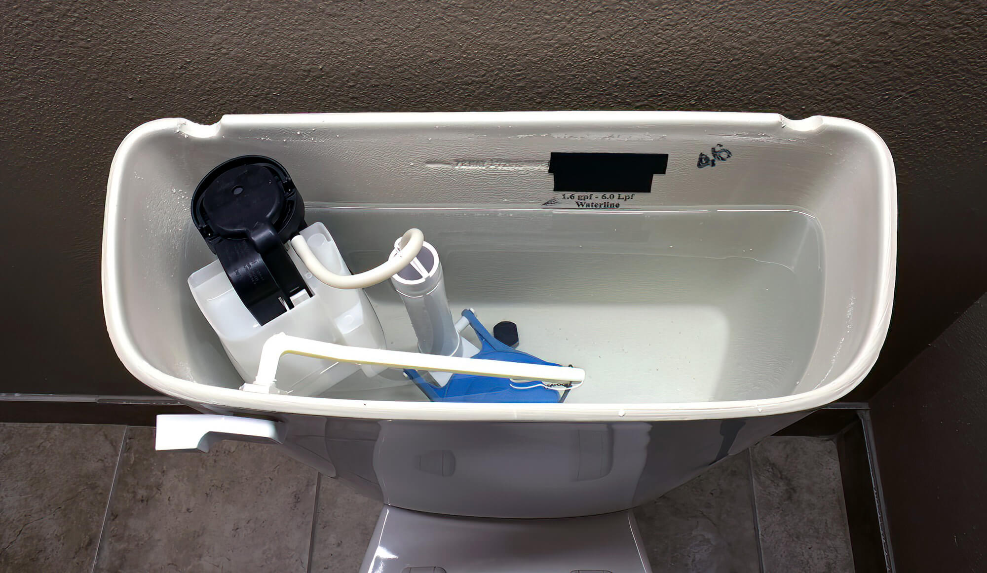 Toilet Cistern Top View