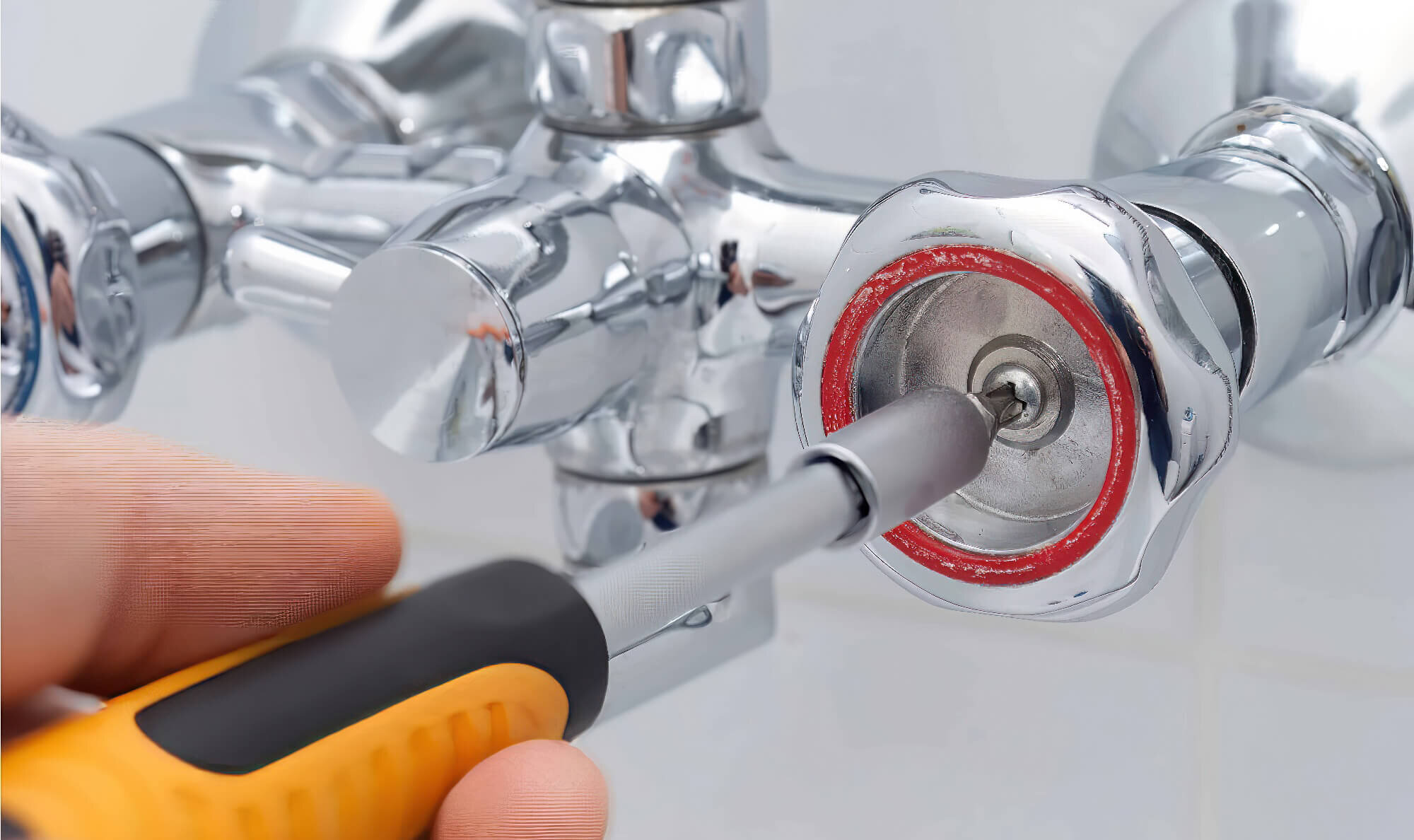 Unscrewing Bathtub Tap Fitting Unscrewing Bathtub Tap Fitting