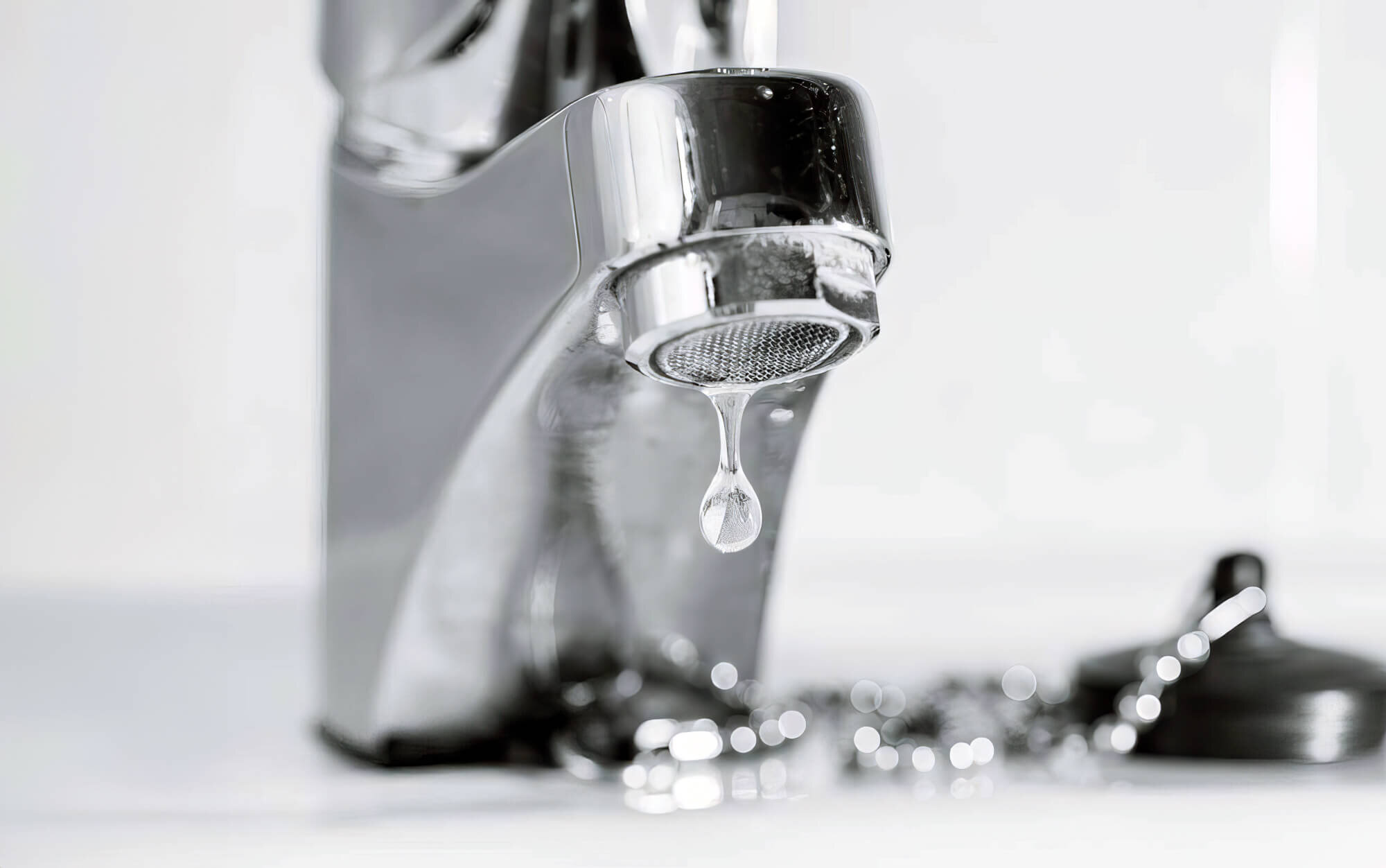 Water Droplet Chrome Mixer