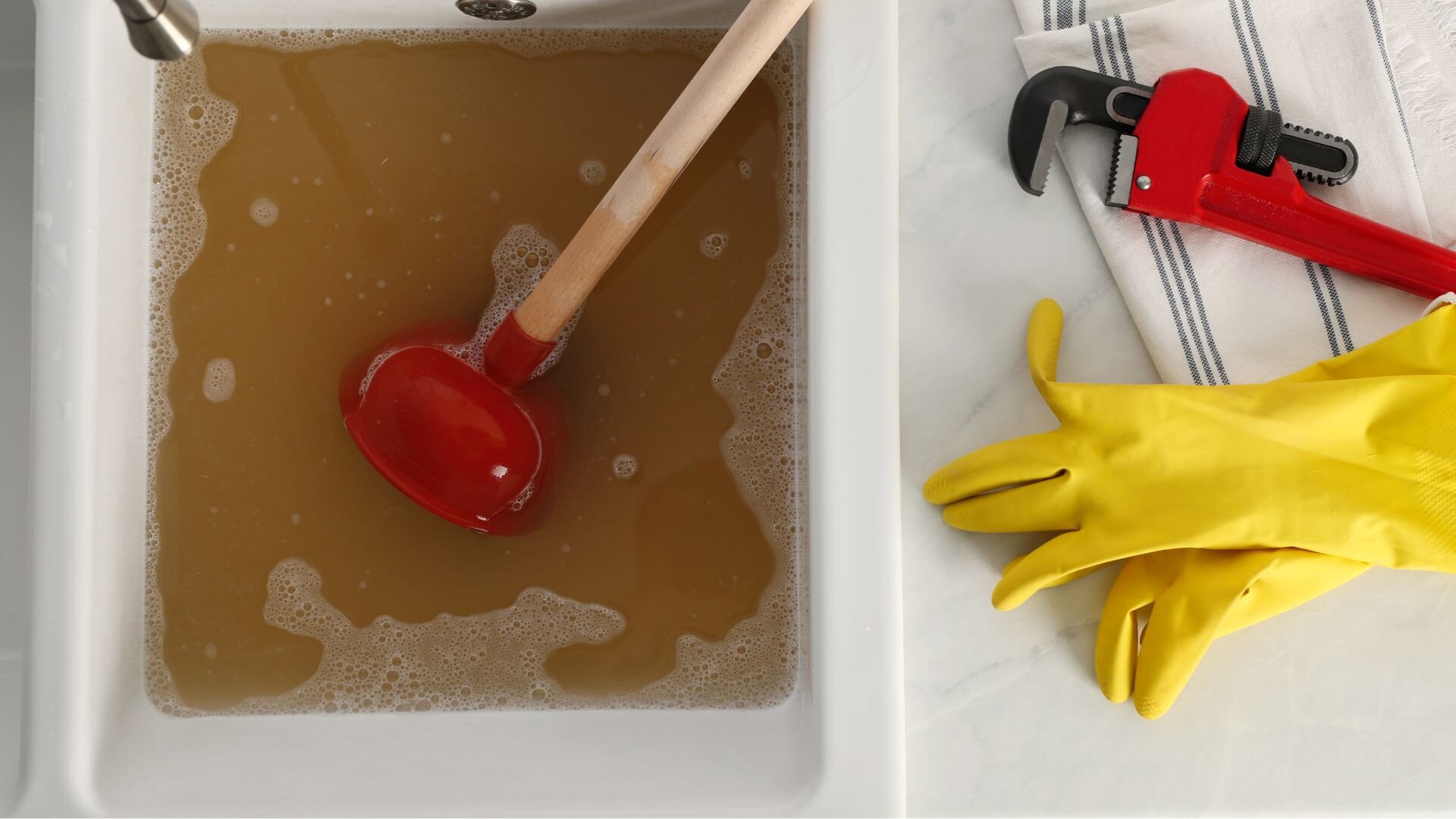 Tools To Clear Standing Water In Sink 