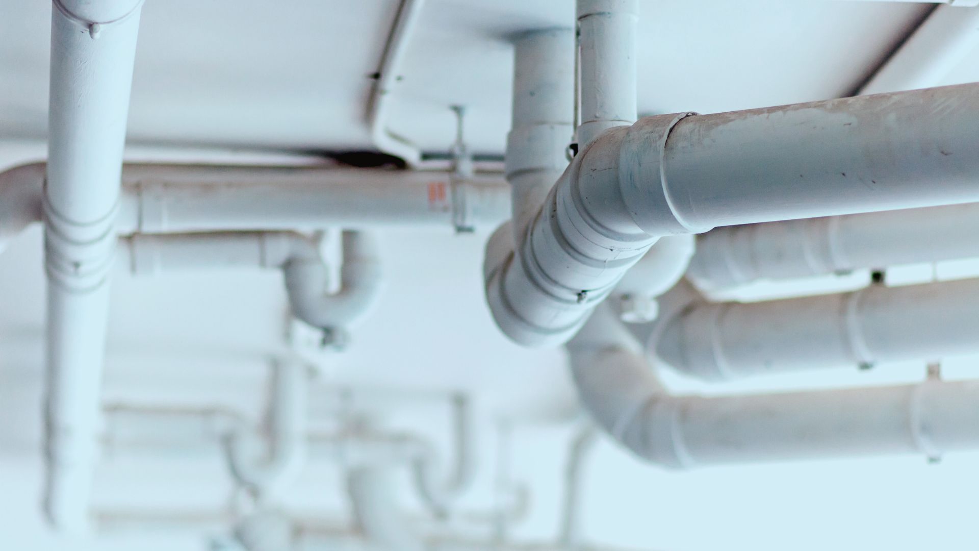 Indoor White Pipes Installed On Ceiling Plumbing Maintenance Sunshine Coast Indoor White Pipes Installed Ceiling Plumbing Maintenance Sunshine Coast