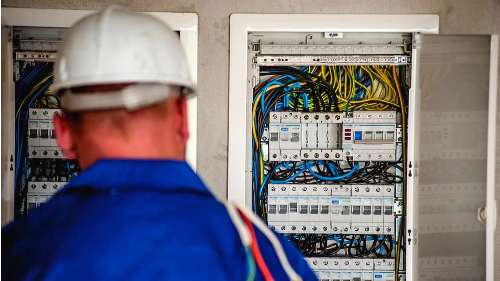 Electrician Updating Switchboard Renovation