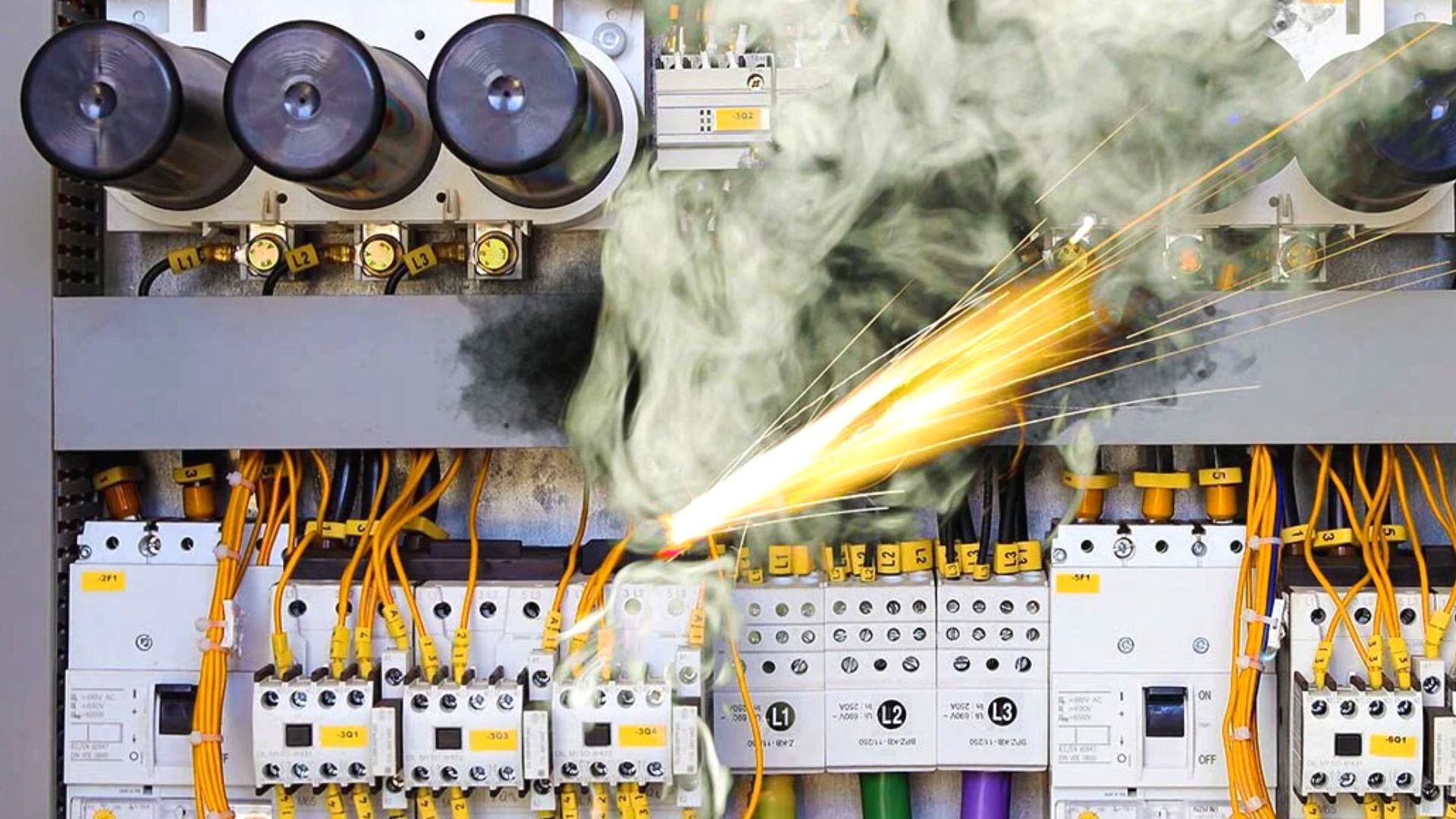 Switchboard Sparking From No Surge Protection Switchboard Sparking Surge Protection