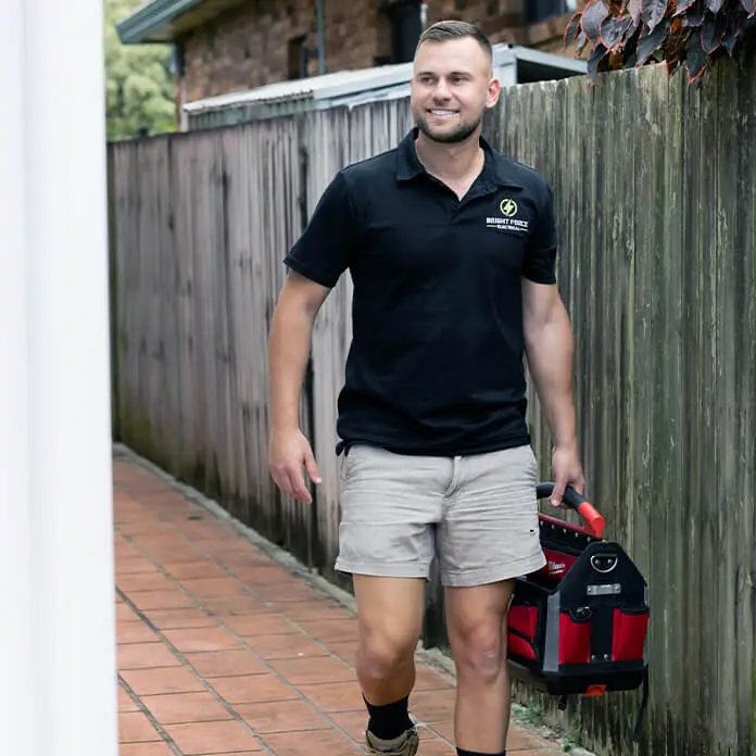 Arriving Job Site Electrician
