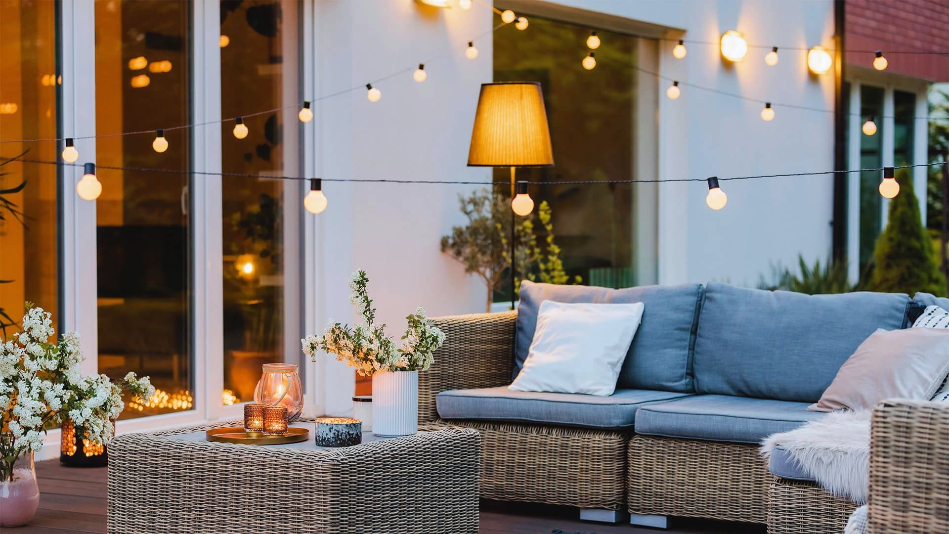 String Lights Decking