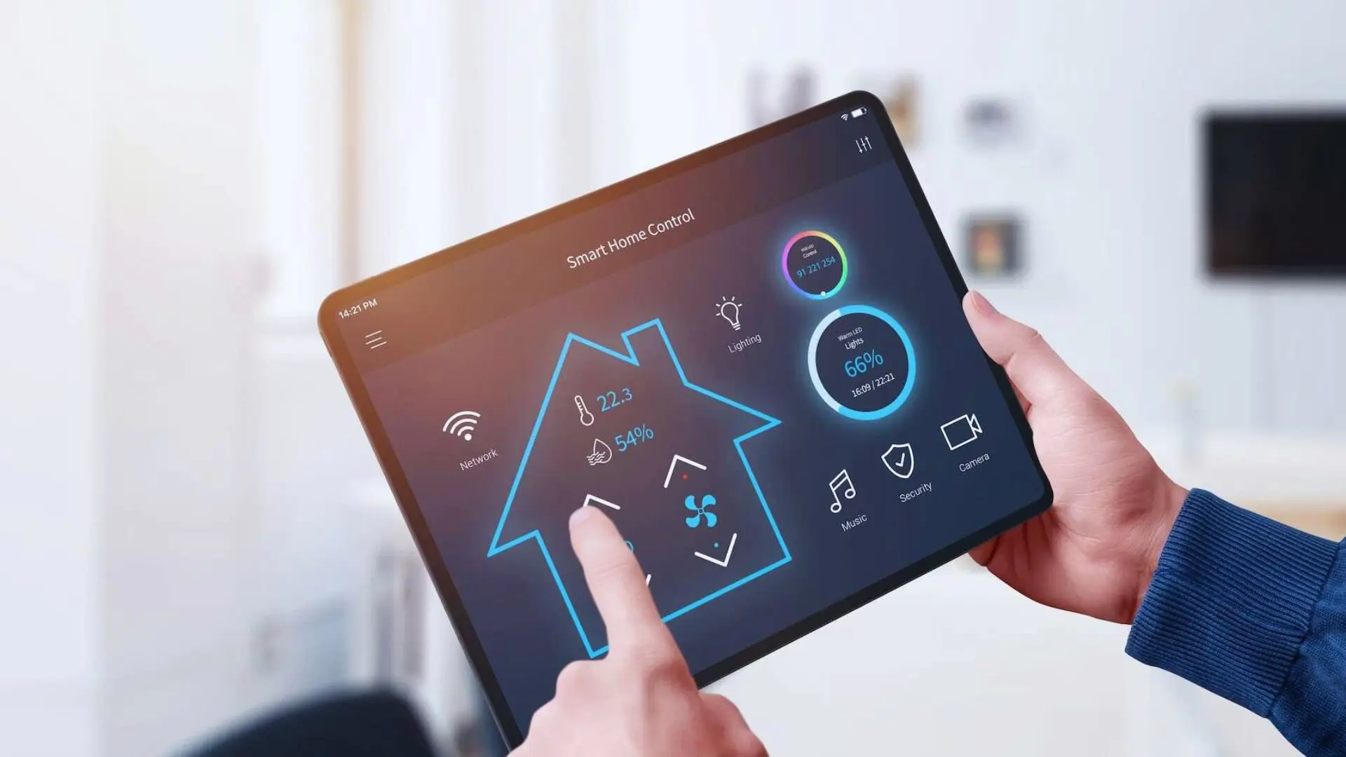 Changing Temp Smart Home Tech
