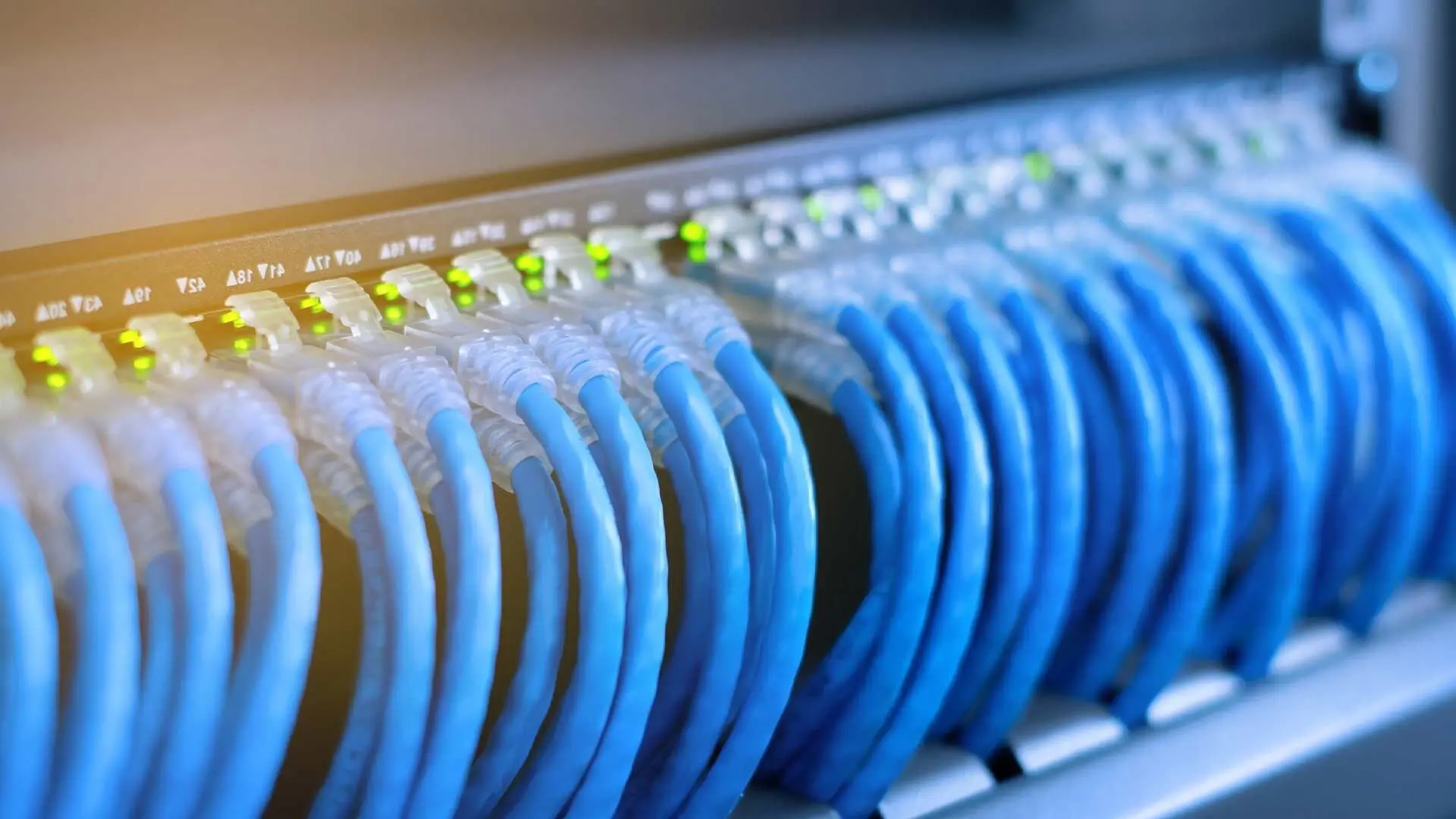 Blue Internet Cabling