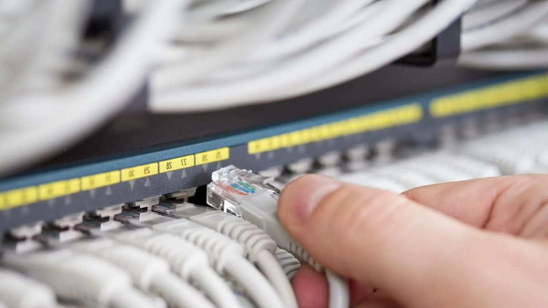 Plugging Network Cabling