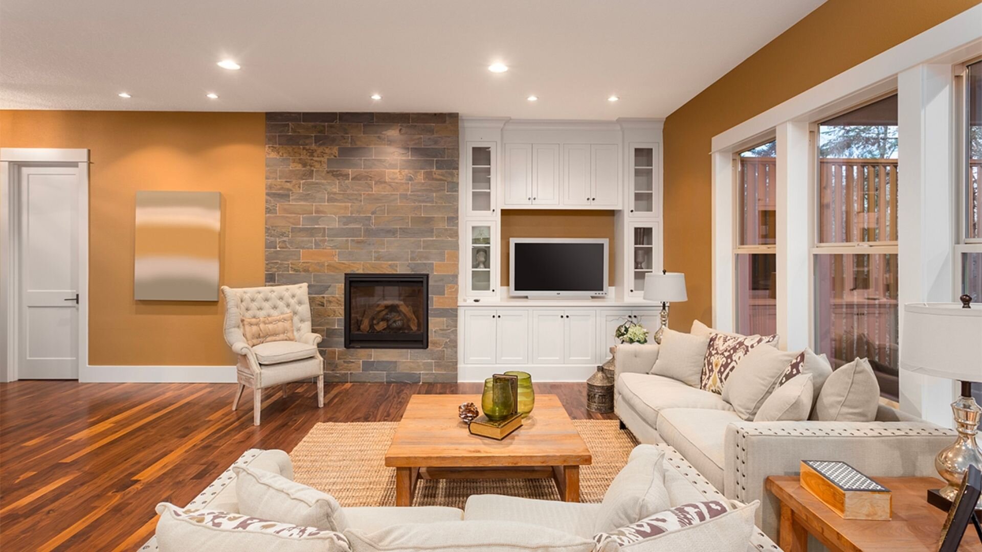 2023 09 Downlights Over Fireplace Downlights Fireplace