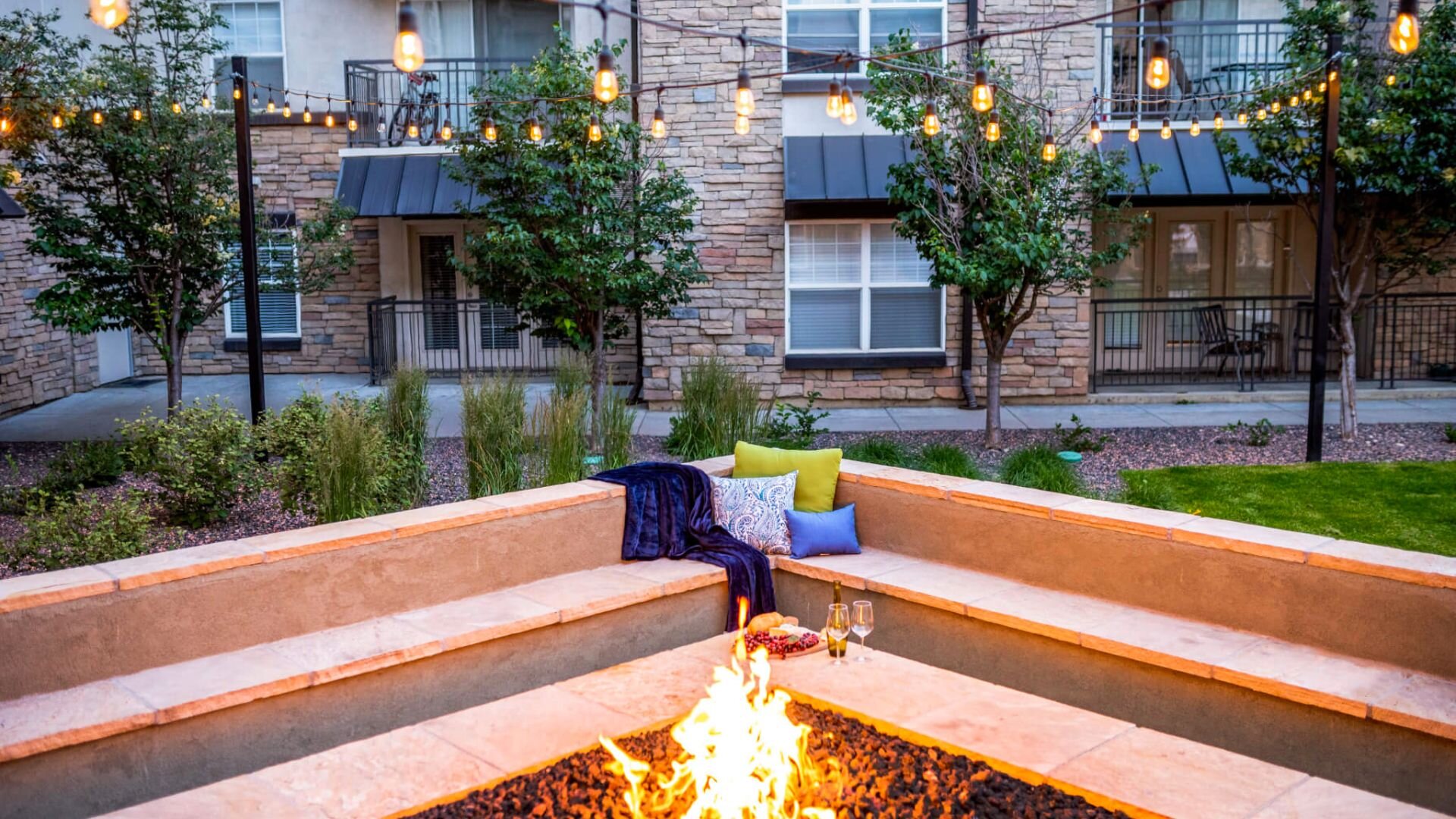Outdoor Hanging Lights Fireplace