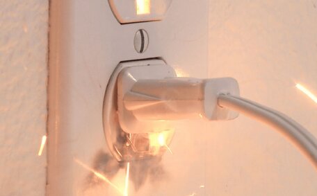 Troubleshooting Hot Sparking Electrical Outlet