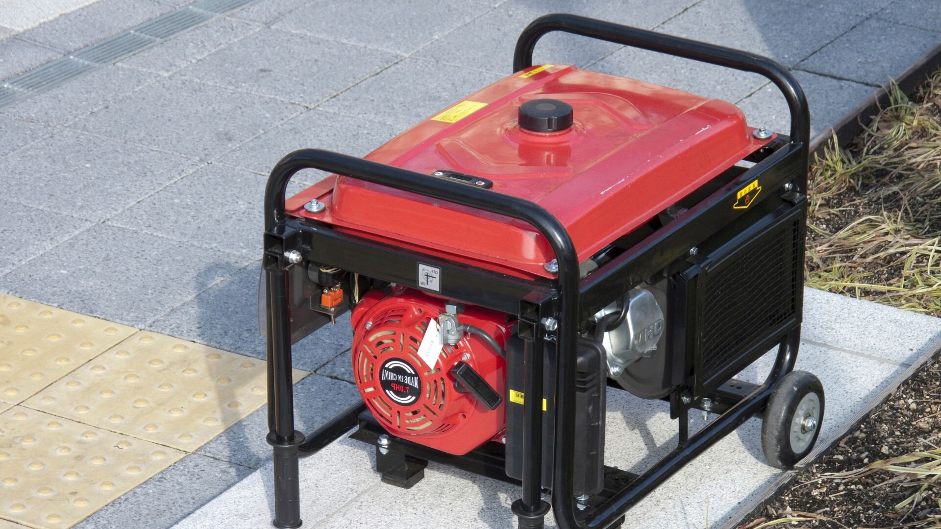 Red Portable Generator