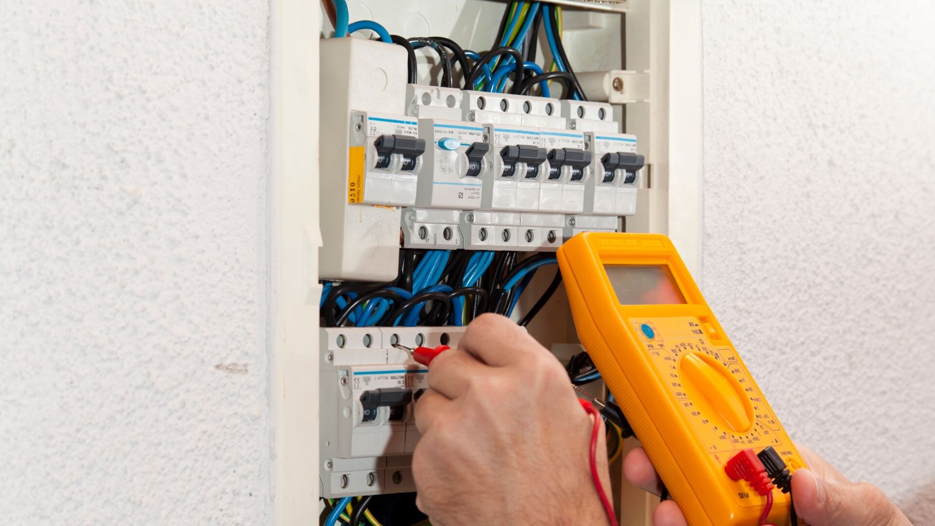 Level Electrician Testing Switchboard