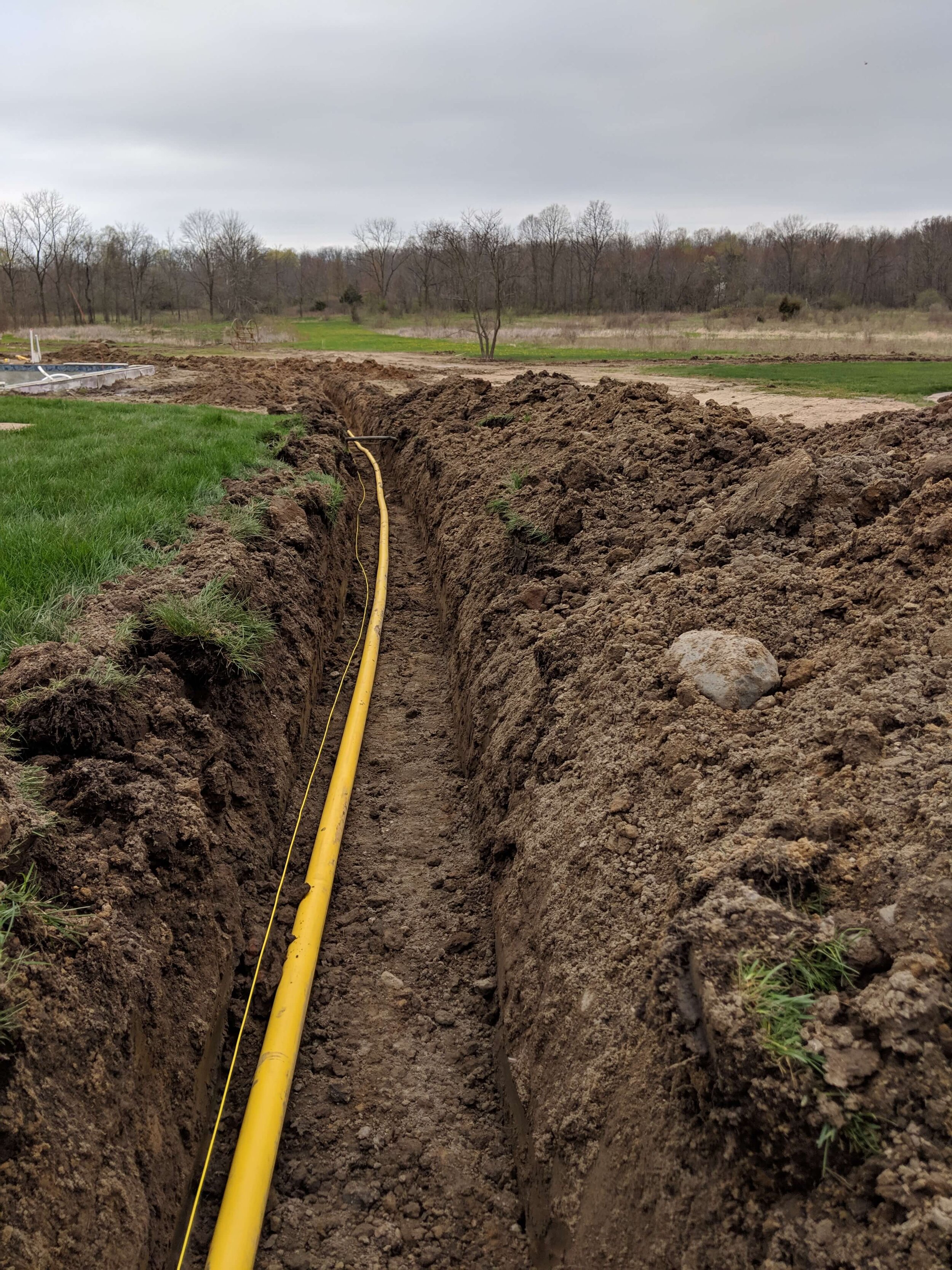 Underground Electrical Lines System