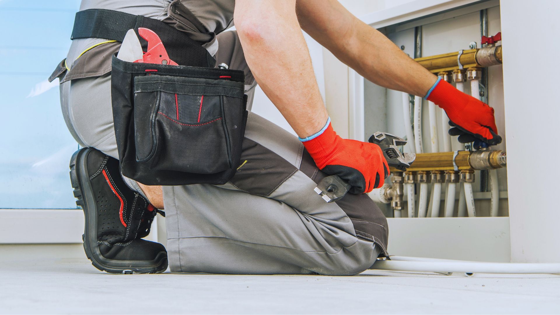 Electrical Emergency Technician Repairing Pipes