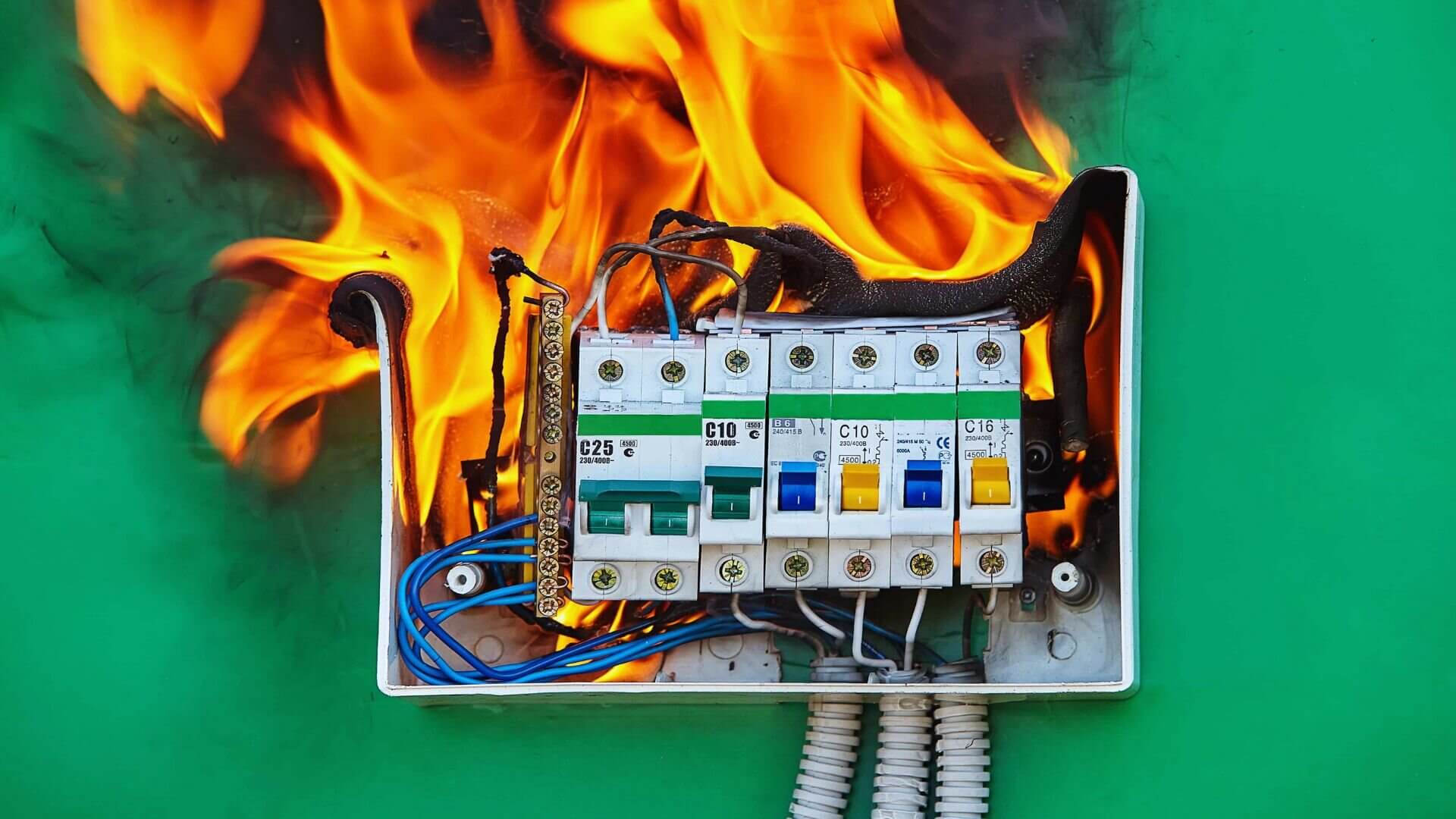 Switchboard Fire Emergency