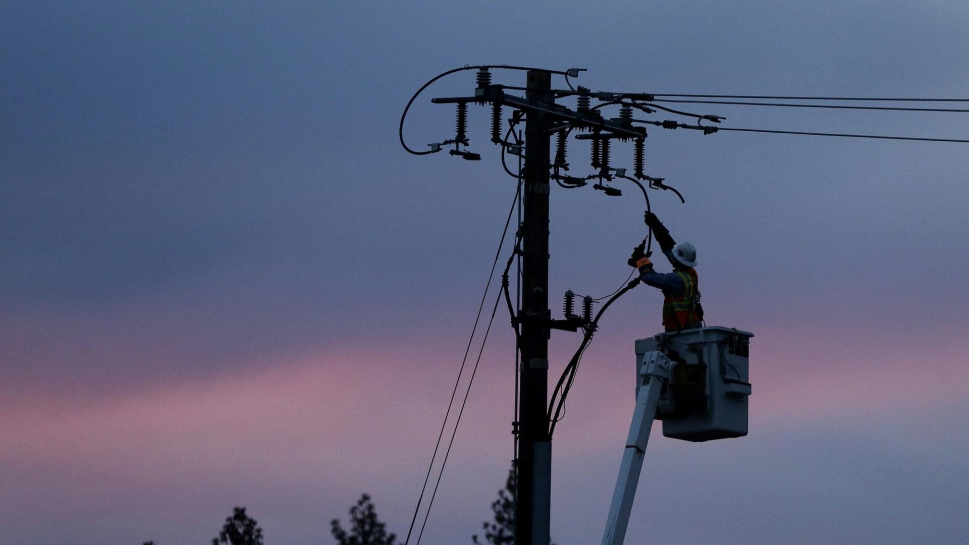 Private Power Pole Sunset