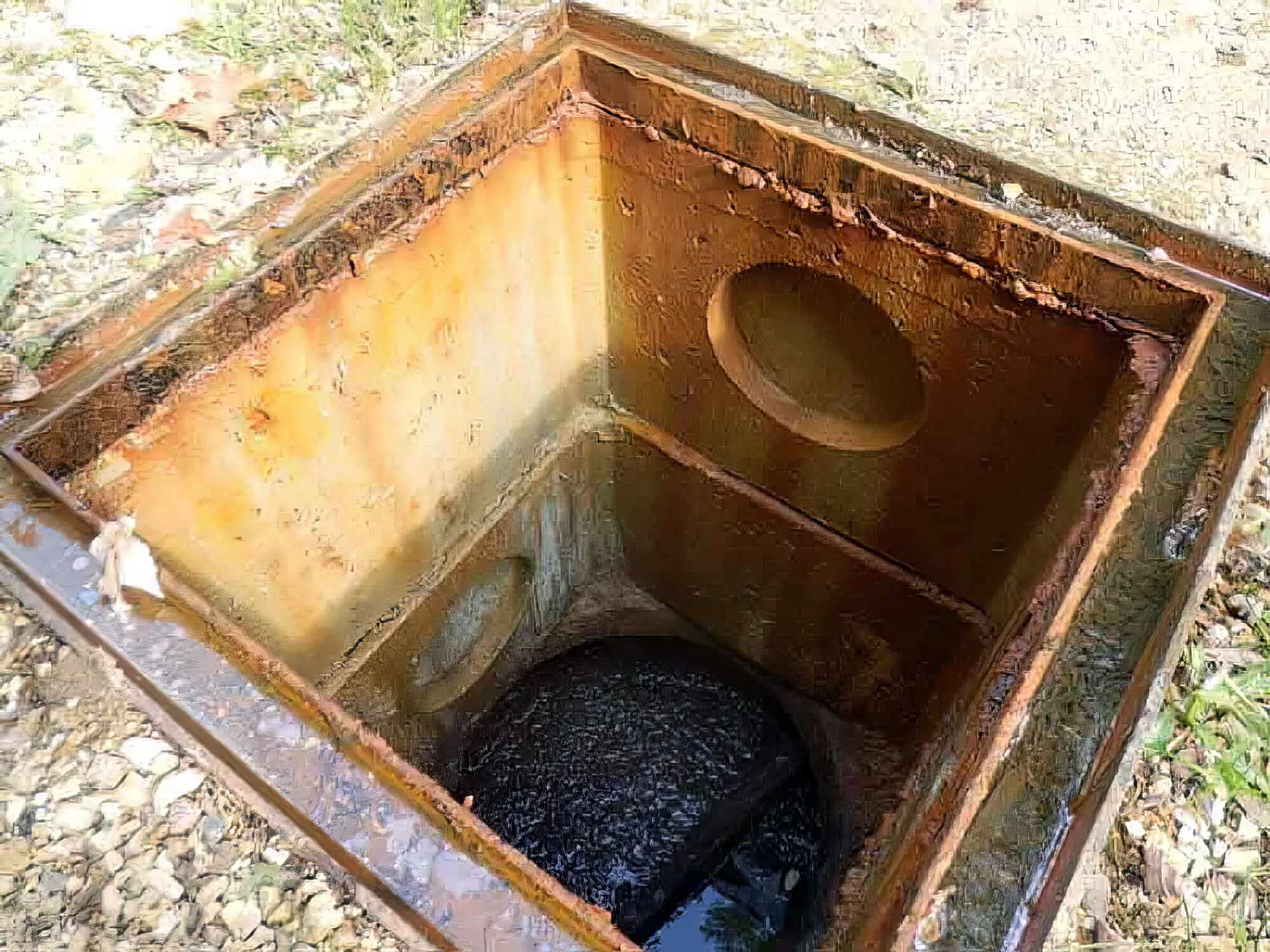 Collapsed Baffle Tank