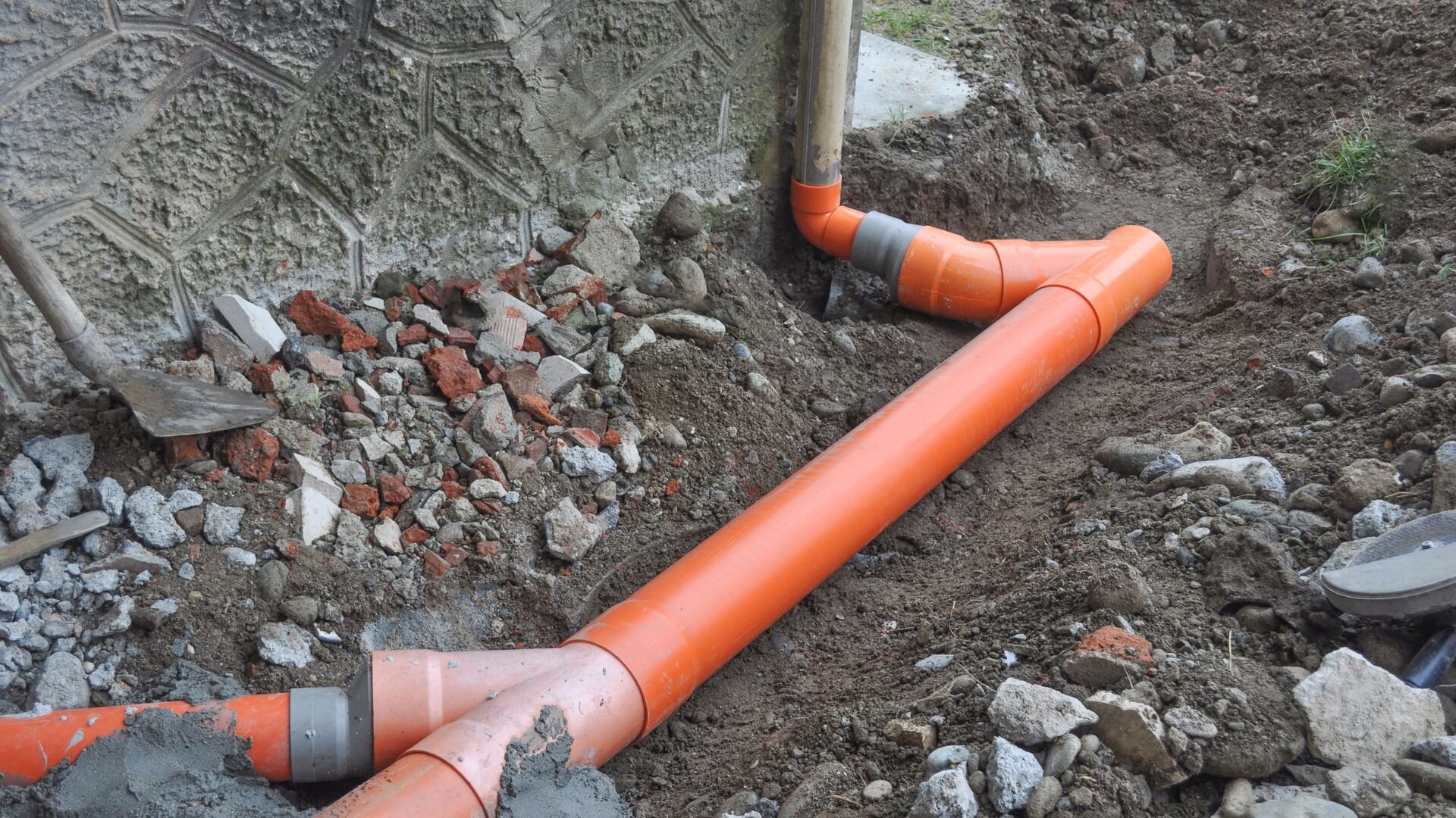 Pipe Repair Orange Drainage