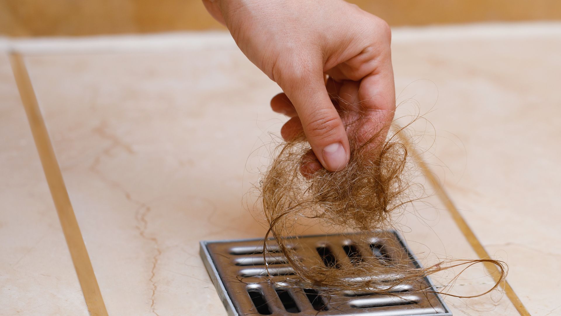 Pulling Hair Shower Drain