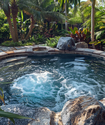 Custom Shape Natural Spa Pool