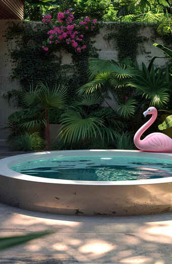 Small Backyard Plunge Pool