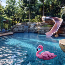 Luxury Backyard Swimming Pool