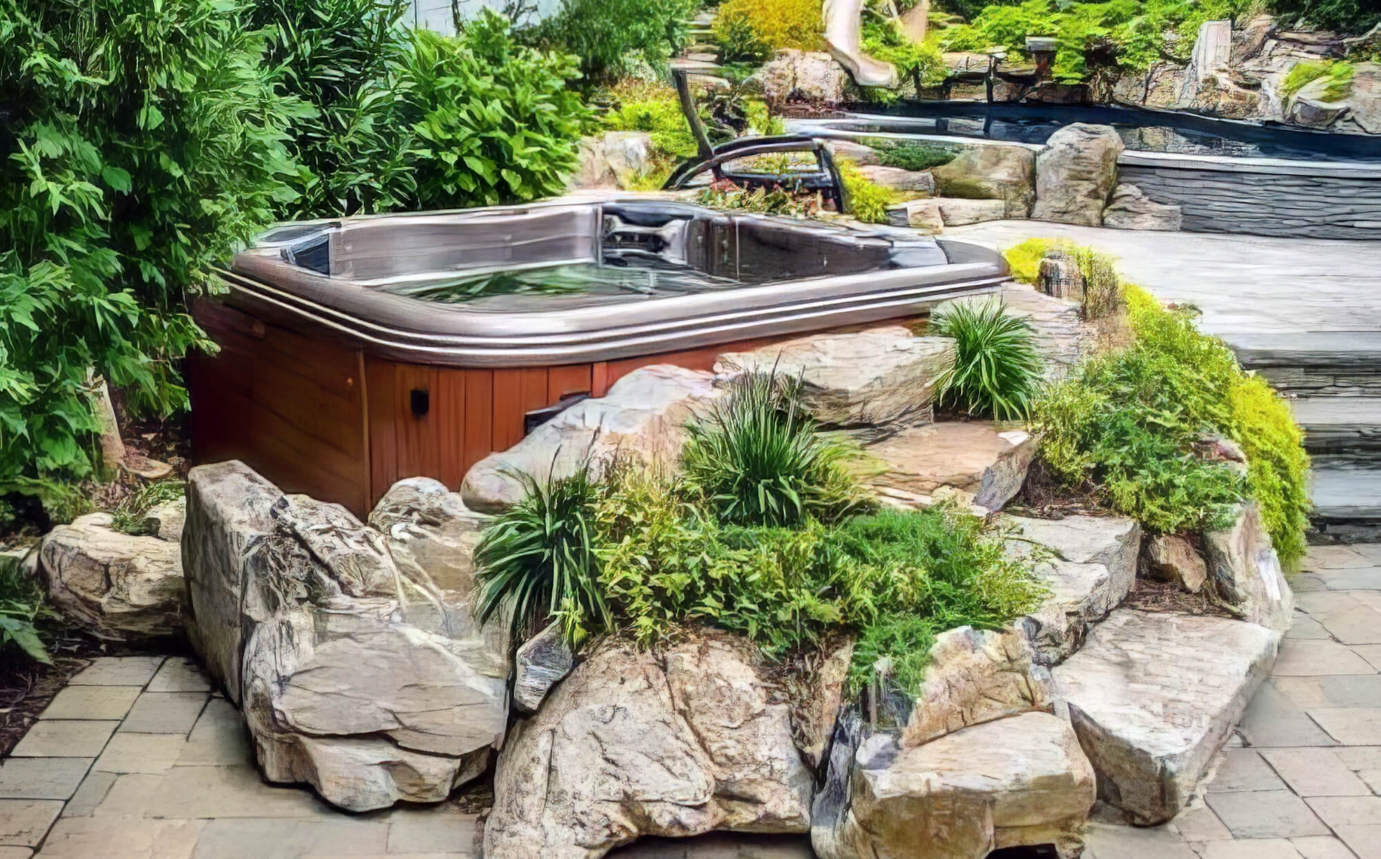 2024 08 Above Ground Swimming Pool In Garden Ground Swimming Pool Garden