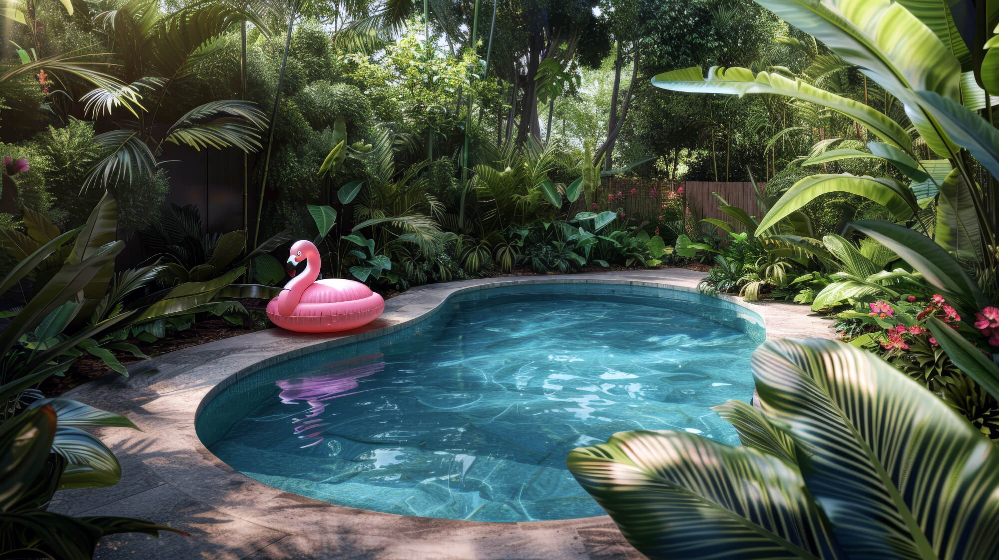 2024 08 Kidney Shaped Swimming Pool Design With Beautiful Garden Kidney Shaped Swimming Pool Design Beautiful Garden