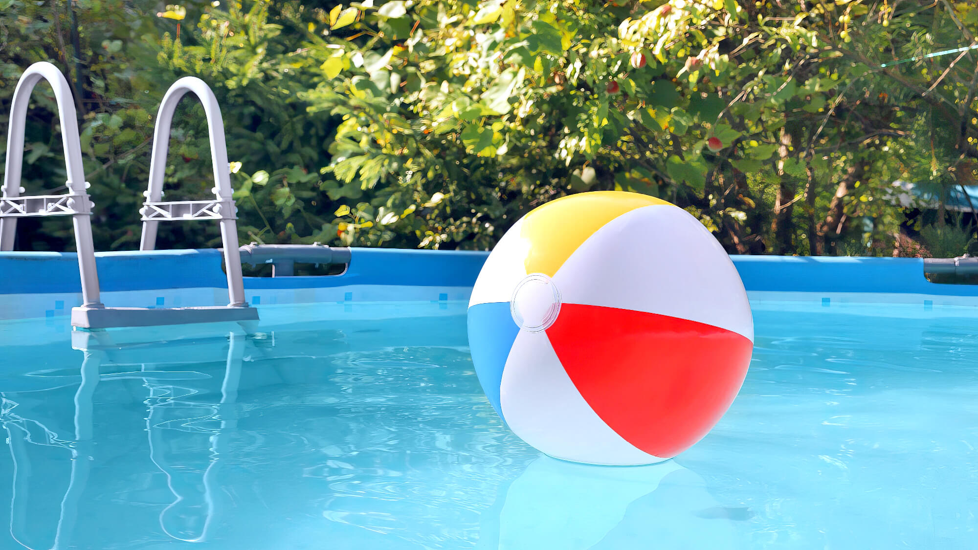 2024 10 Above Ground Pool With Kids Beach Ball Ground Pool Kids Beach Ball