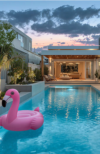 Blue Liner Fibreglass Pool