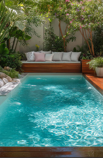 Stylish Fibreglass Swimming Pool