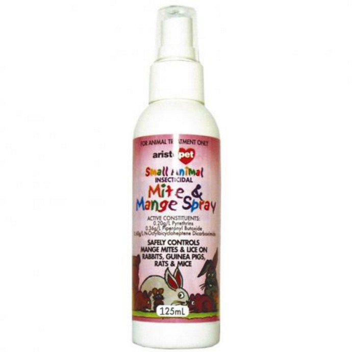 Mite and Mange Spray for Small Animals Pet