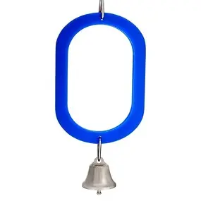 Acrylic Oval Mirror Bird Toy