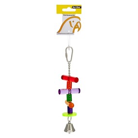 Acrylic Splillkin Bunch with Bell Bird Toy