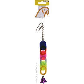 Bird Toy Acrylic 3 Chain with Bell