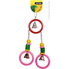 Bird Toy Acrylic 3 Rings with 3 Bells