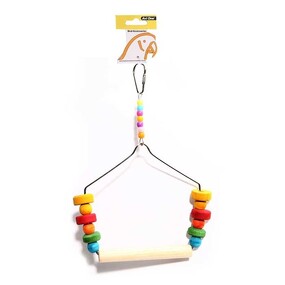 Bird Toy Coloured Block and Swing